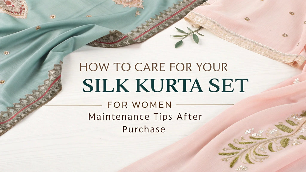 How to Care for Your Silk Kurta Set for Women: Maintenance Tips After Purchase
