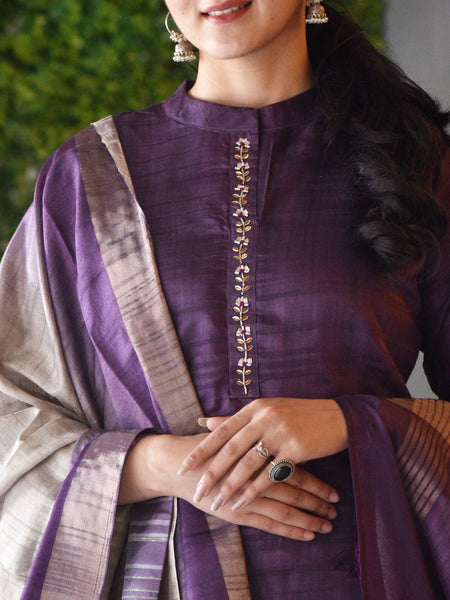 Straight Kurti PRE-ORDER - Lavender block main image 1