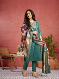 Lush Green Premium Ethnic Ready To Wear Kurti Set
