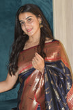 Royal Blue Paithani Saree | Royal Blue Buttery Soft Silk Paithani Saree Geetha Creation