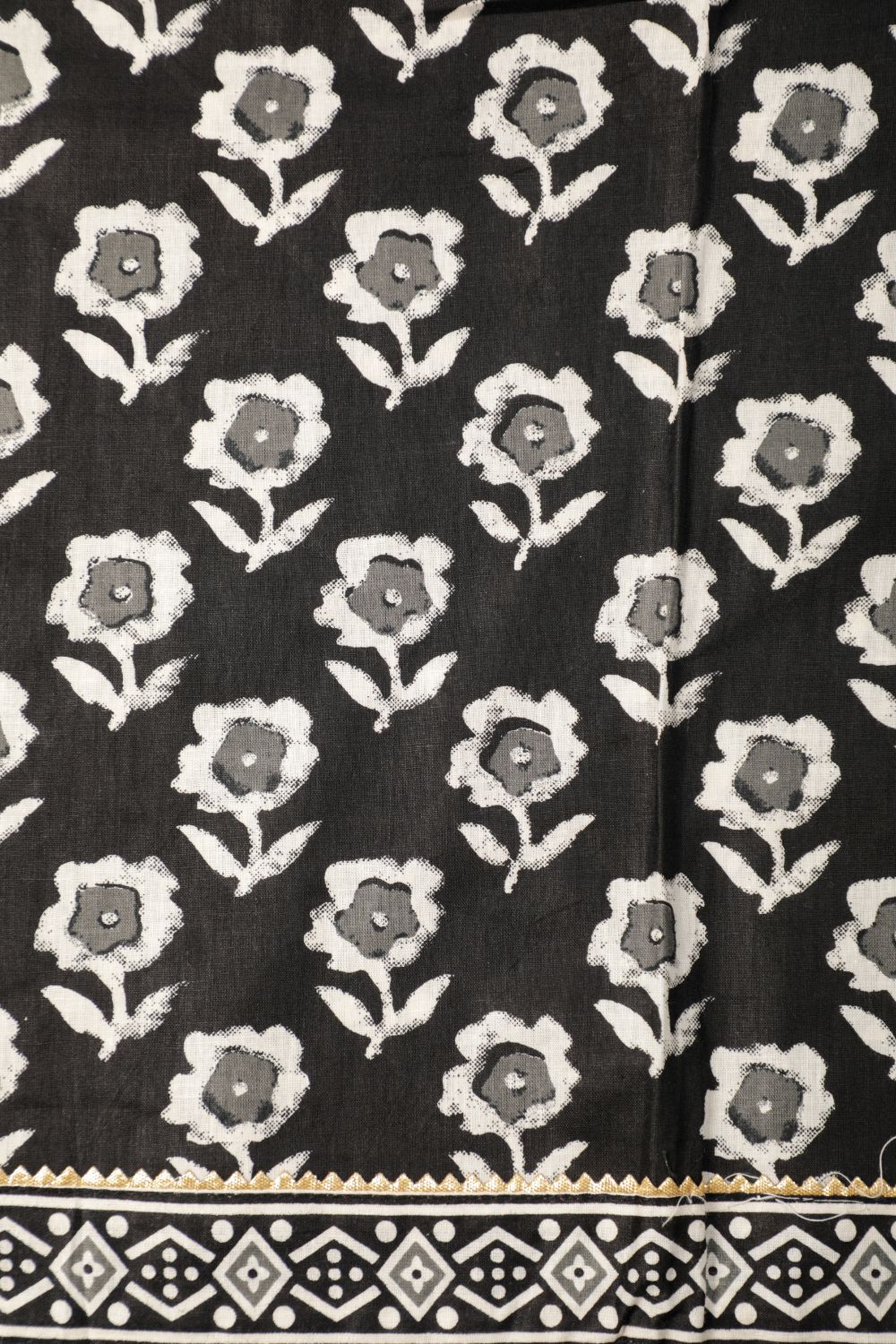 Pure Charcoal Grey Soft Cotton Suit Set Geetha Creation