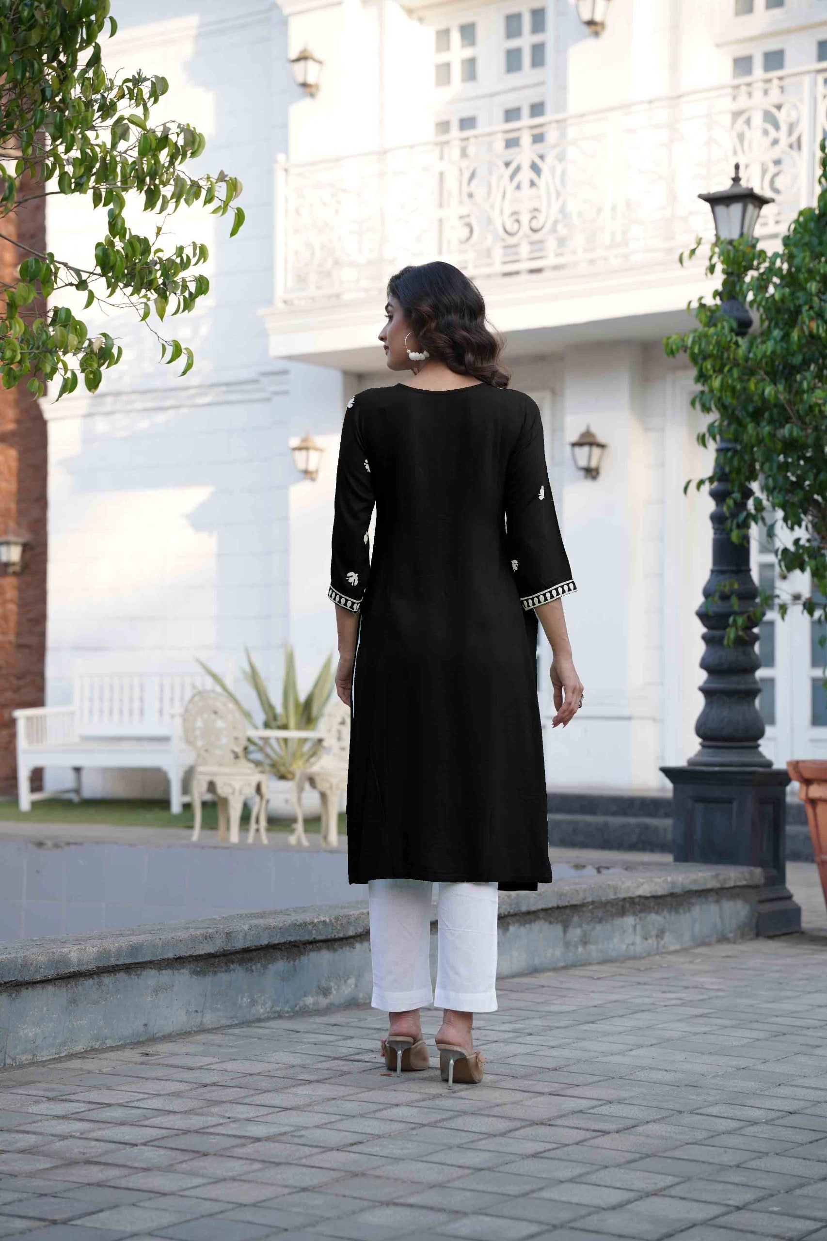 Premium Classic Chikankari Kurta Geetha Creation
