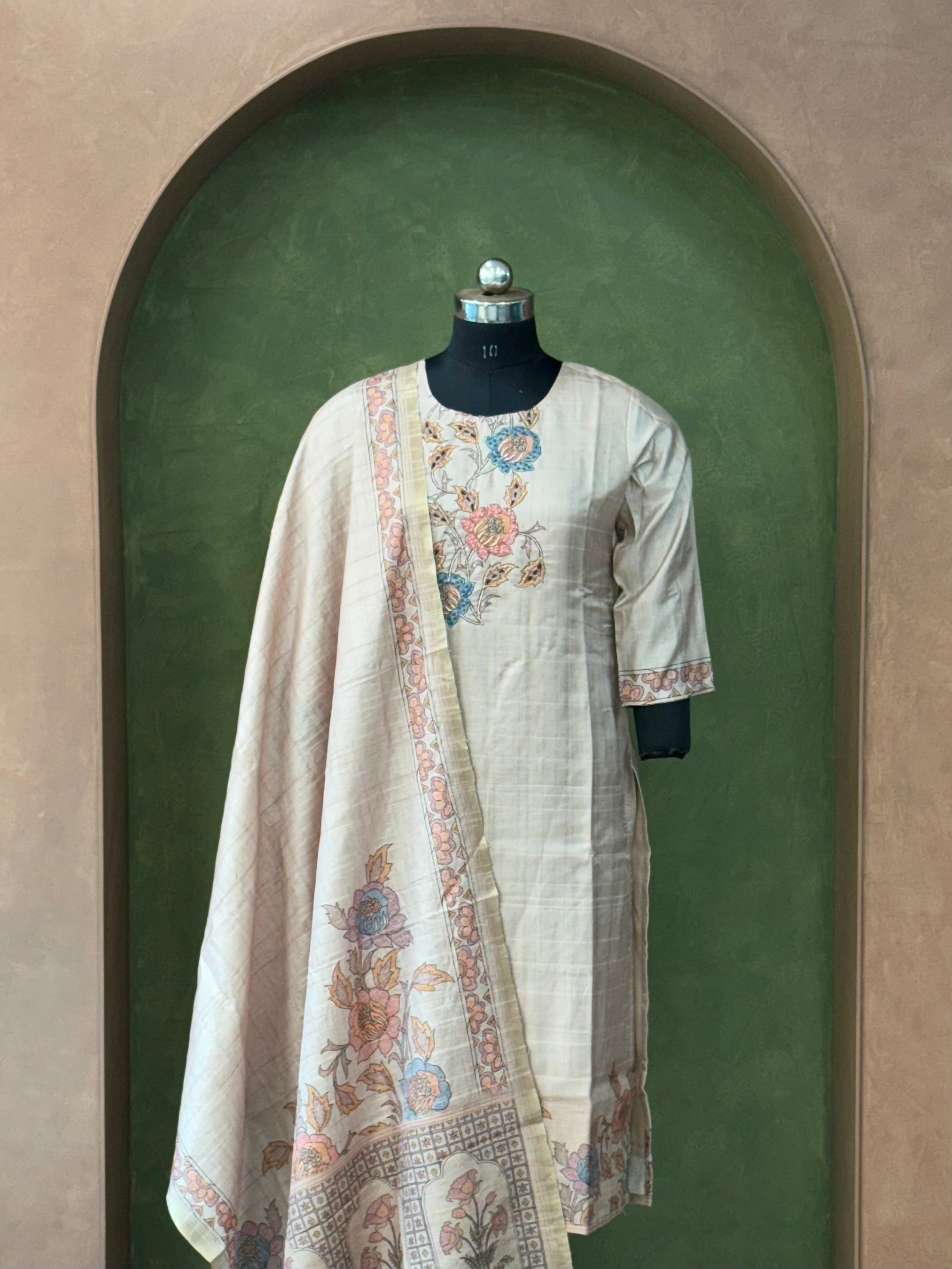 Shade of Elegance Ready To Wear Silk kurta Set Geetha Creation
