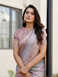 Pastel Geometry Chapa Handloom Tussar Saree C3 Geetha Creation