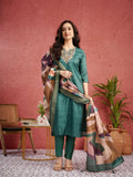 Lush Green Premium Ethnic Ready To Wear Kurti Set Geetha Creation