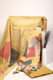 Yellow Geometric Co-ord Unstitched Salwar Set Geetha Creation