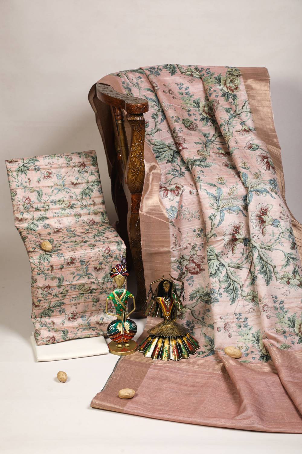 Multi-Color Floral Delight print Couple Outfits Geetha Creation