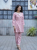 Stylish Pink Premium Linen Co-ord Set