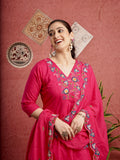 Pakeezah Pink Pure Mul Cotton Anarkali Dress Geetha Creation