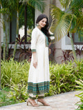 Satrangi Saaz Green and Red Ethnic Anarkali Dress Geetha Creation