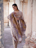 Pink with Chikoo Madhubani Ready to Wear Silk Kurti Set Geetha Creation