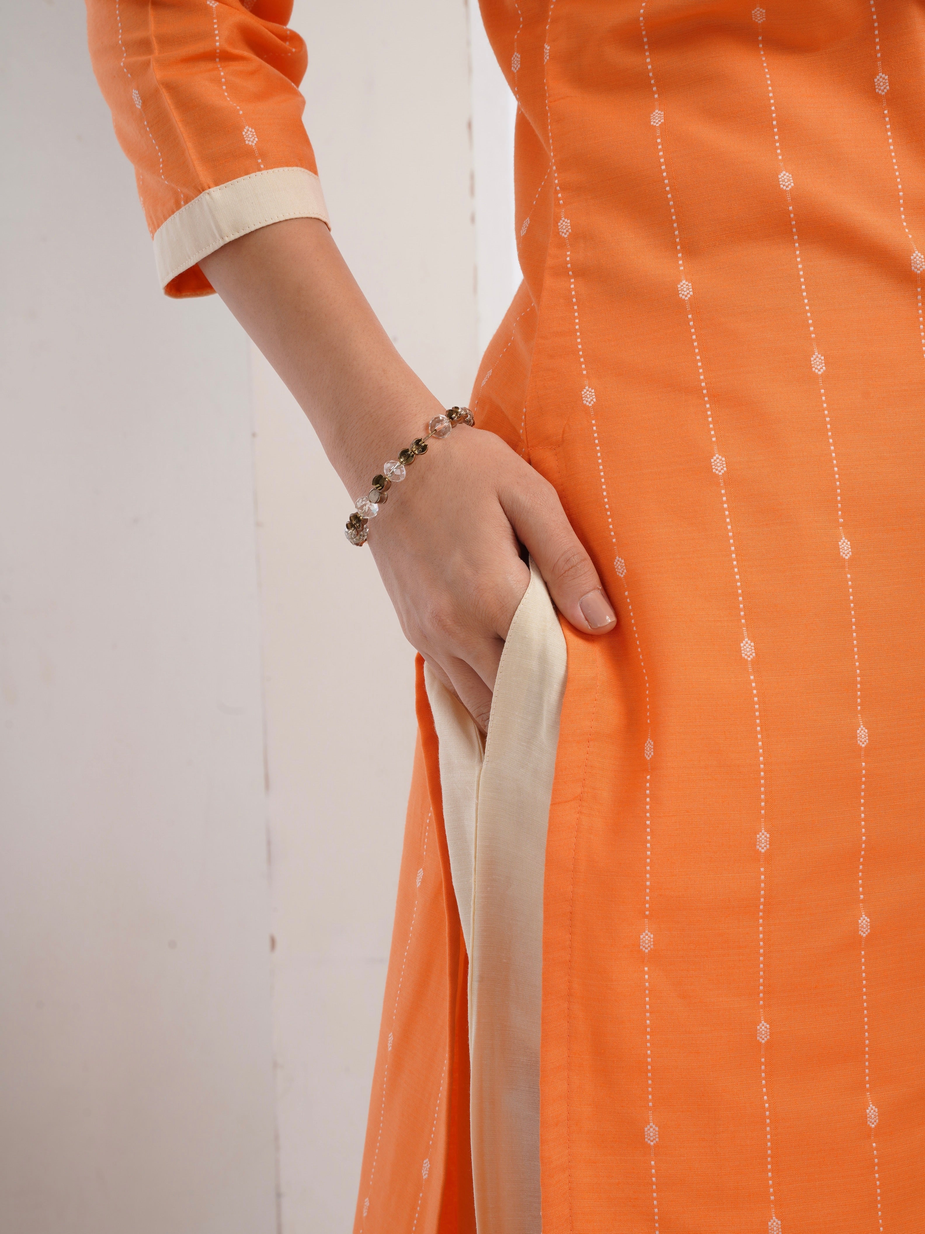 Silken Grace Ready to Wear Cotton Silk Kurta Set Geetha Creation