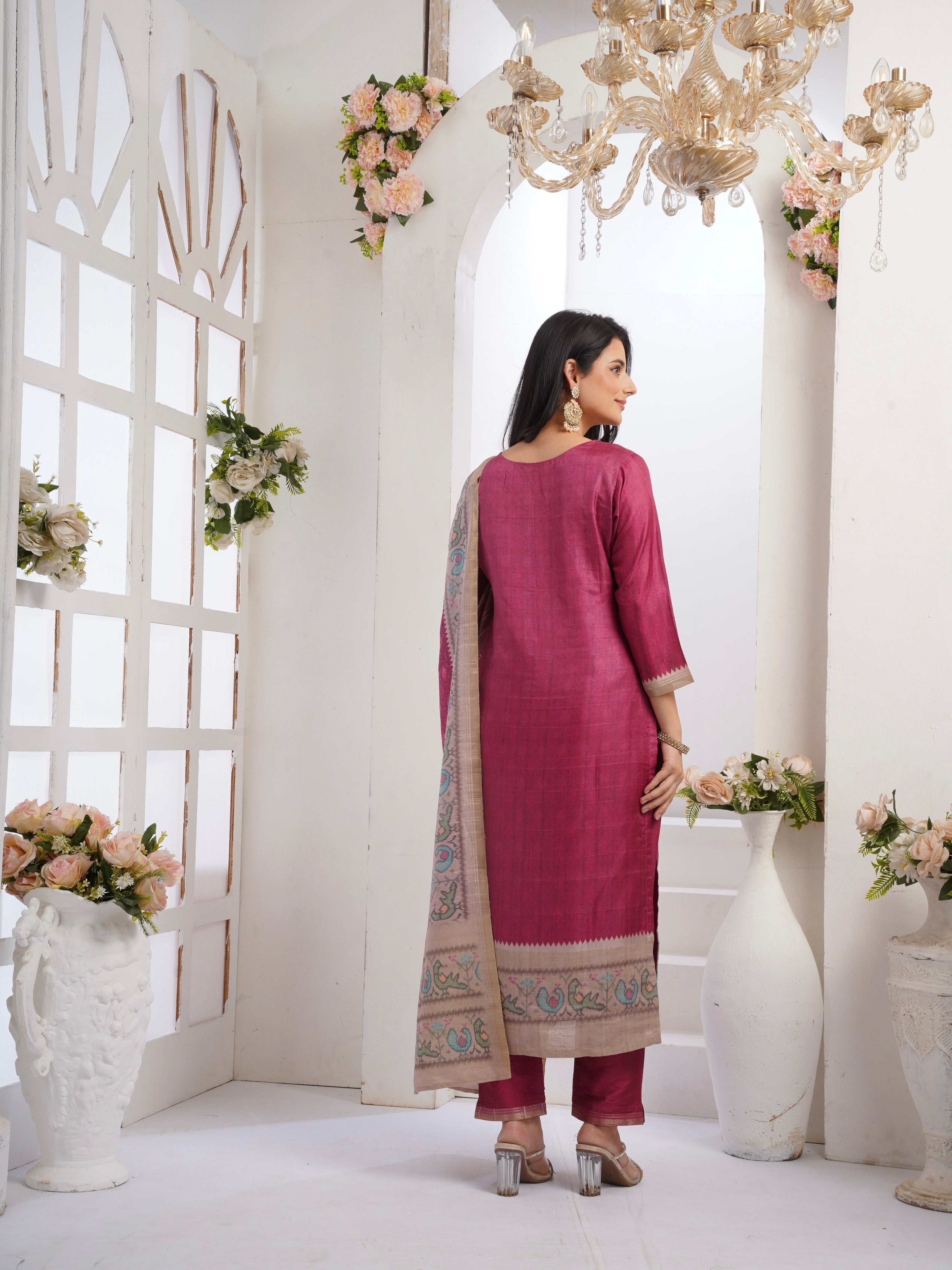 Maharani in Rani Ready To Wear Silk kurta Set Geetha Creation