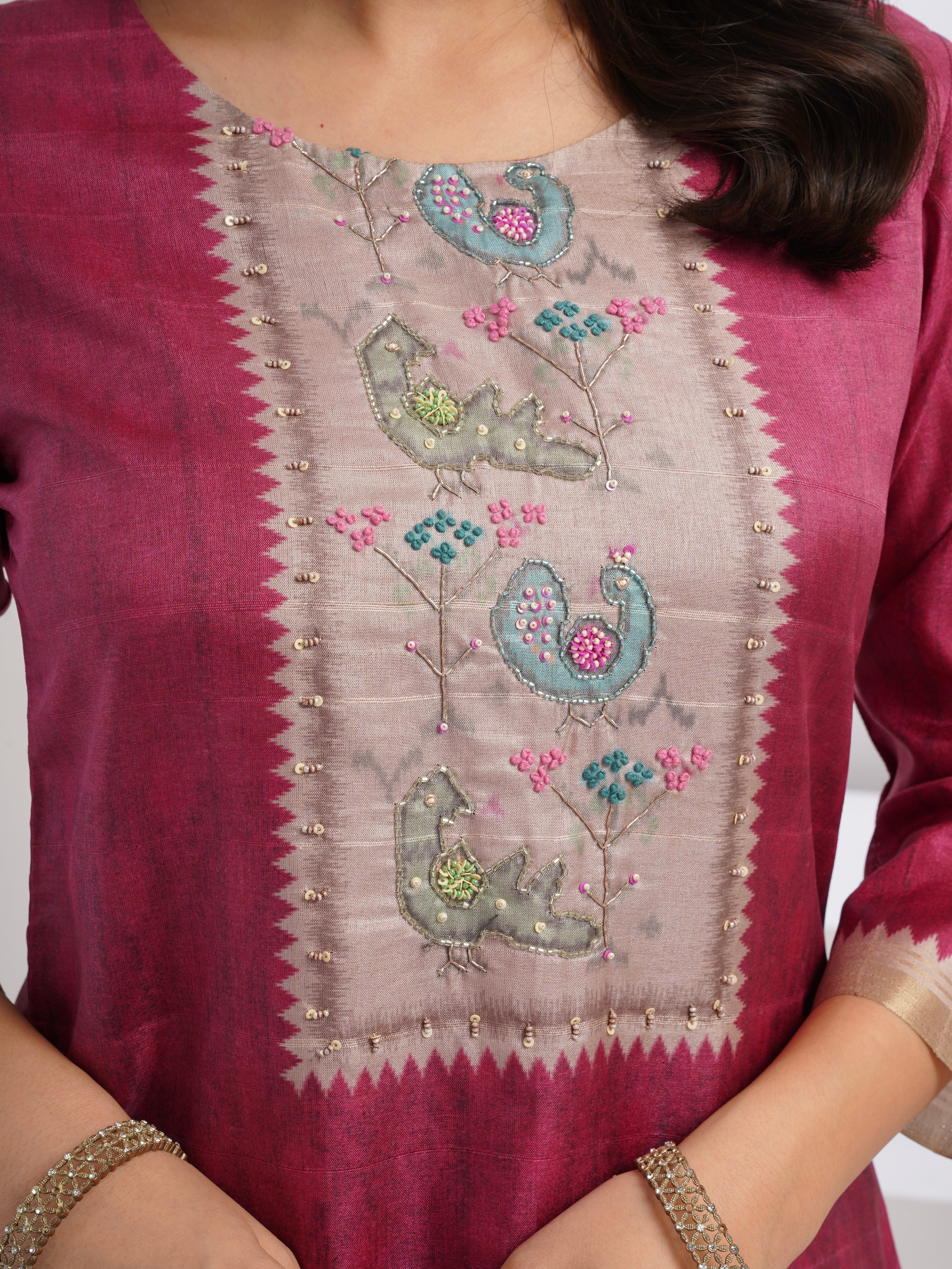 Maharani in Rani Ready To Wear Silk kurta Set Geetha Creation