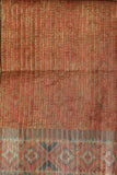 Chikoo Orange With Stylish Border Chapa Handloom Tussar Saree C1 Geetha Creation