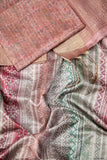 Pastel Geometry Chapa Handloom Tussar Saree C3 Geetha Creation