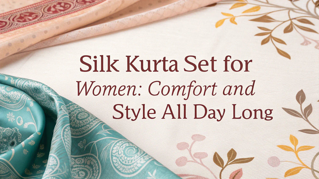 Silk Kurta Set for Women: Comfort and Style All Day Long