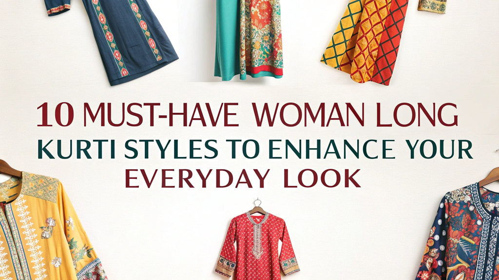 10 Must-Have Woman Long Kurti Styles to Enhance Your Everyday Look