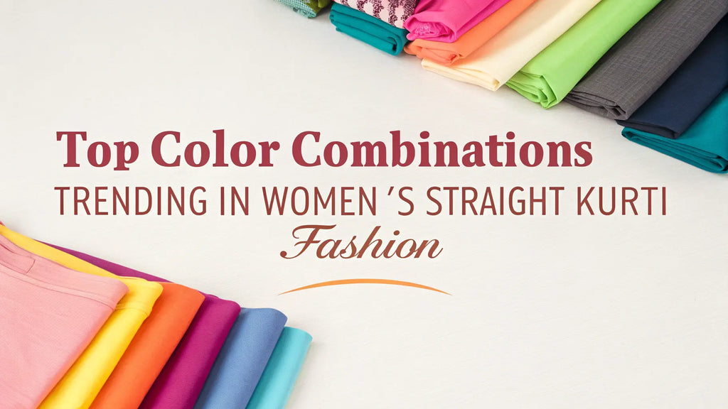 Top Color Combinations Trending in Women’s Straight Kurti Fashion