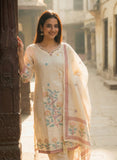 Pastel Floral Linen Ready to Wear Kurti Set Geetha Creation