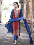 Deep Royal Ready to Wear Pure Dola Silk Kurti Set Geetha Creation