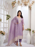 Plum Perfection with Chiku Ready To Wear Silk kurta Set Geetha Creation