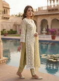 Pastel Yellow Cotton Ready to Wear Kurta Set Geetha Creation