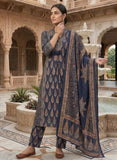 Indigo Cotton Ready to Wear Kurta Set with Dupatta Geetha Creation