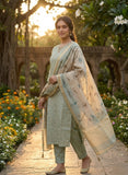 Lavender Mist Tissue Silk Kurta Set Geetha Creation