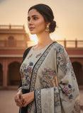 Women Black & Ivory Pure Viscose Printed Kurta Set