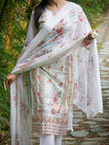 Floral Printed Georgette Kurta Set with Dupatta Geetha Creation