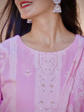 Pink Delicacy Ready to Wear Pure Cotton Kurti Set