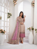 Pink Madhubani in Chiku Ready To Wear Silk kurta Set Geetha Creation