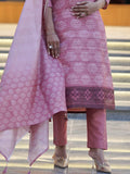 Gulnar Peach Ready to Wear Silk Kurti Set Geetha Creation