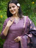 Pichwai Fusion Ready To Wear Silk kurta Set Geetha Creation
