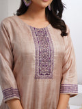 Plum Perfection with Chiku Ready To Wear Silk kurta Set Geetha Creation
