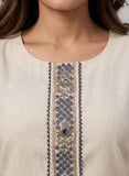 Comfortable Beige Cotton Kurta Set Geetha Creation