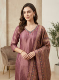 Zoya Olive Soft Tissue Hand-Embroidered Kurta Set Geetha Creation