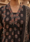 Twilight Black Cotton Kurta Set with Dupatta Geetha Creation