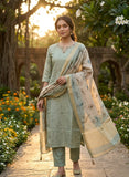 Lavender Mist Tissue Silk Kurta Set Geetha Creation