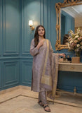 Lavender Mist Tissue Silk Kurta Set Geetha Creation