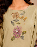 Natural Linen Pista Pure Tissue Kurti Set Geetha Creation