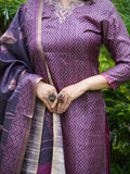 Pichwai Fusion Ready To Wear Silk kurta Set Geetha Creation