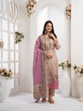 Pink Madhubani in Chiku Ready To Wear Silk kurta Set Geetha Creation