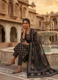 Twilight Black Cotton Kurta Set with Dupatta Geetha Creation