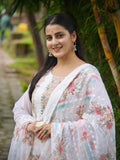Floral Printed Georgette Kurta Set with Dupatta Geetha Creation