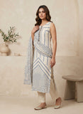 Cotton Kurta Set in Beige with Straight Silhouette Geetha Creation
