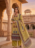 Mustard Cotton Ethnic Kurta Set with Dupatta Geetha Creation