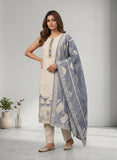 Comfortable Beige Cotton Kurta Set Geetha Creation