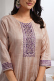 Plum Perfection with Chiku Ready To Wear Silk kurta Set Geetha Creation
